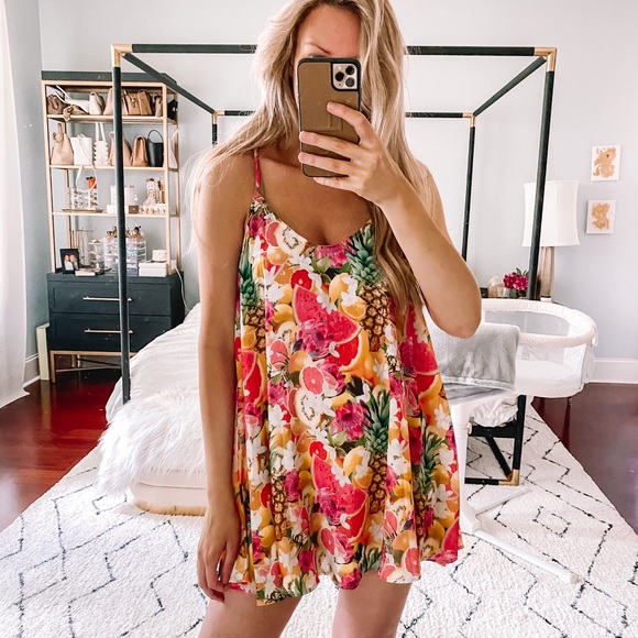Show Me Your Mumu Fruit Print Swing Dress